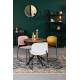 Lot de 4 Chaises Stacks Ocres Woody Sièges de Table Assises Chaises Empilables en Acier et Plastique 48,5x52,5x80cm