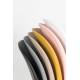 Lot de 4 Chaises Stacks Grises Woody Sièges de Table Assises Chaises Empilables en Acier et Plastique 48,5x52,5x80cm