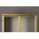Armoire Gertlush Dutchbone Vitrine Vaisselier Meuble de Rangement Vitré en Métal Teinté Laiton et Verre 41,5x63,5x184cm