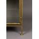 Armoire Gertlush Dutchbone Vitrine Vaisselier Meuble de Rangement Vitré en Métal Teinté Laiton et Verre 41,5x63,5x184cm