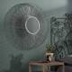 Miroir Filaire Hinsk Glace Ronde Décoration Murale en Métal 9x80x80cm