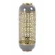 Lampe de Table ROHIT Luminaire d'Appoint en Métal Vert Olive et Doré 17x17x44cm