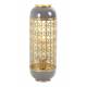 Lampe de Table ROHIT Luminaire d'Appoint en Métal Vert Olive et Doré 17x17x44cm