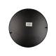 Miroir Face Noir Décoration Glace Murale Ronde en Métal 3x37x37cm
