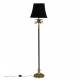 Lampadaire Cresta Dutchbone Lampe Luminaire Eclairage en Aluminium Noir et Velours 25x25x131cm