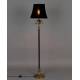Lampadaire Cresta Dutchbone Lampe Luminaire Eclairage en Aluminium Noir et Velours 25x25x131cm