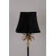 Lampadaire Cresta Dutchbone Lampe Luminaire Eclairage en Aluminium Noir et Velours 25x25x131cm
