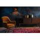 Lampadaire Cresta Dutchbone Lampe Luminaire Eclairage en Aluminium Noir et Velours 25x25x131cm