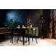 Lampadaire Cresta Dutchbone Lampe Luminaire Eclairage en Aluminium Noir et Velours 25x25x131cm