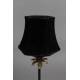 Lampe de Table Cresta Dutchbone Lampe Luminaire Eclairage en Aluminium Noir et Velours 10x11x39cm