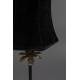 Lampe de Table Cresta Dutchbone Lampe Luminaire Eclairage en Aluminium Noir et Velours 10x11x39cm