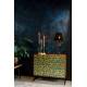 Lampe de Table Cresta Dutchbone Lampe Luminaire Eclairage en Aluminium Noir et Velours 10x11x39cm