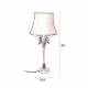Lampe de Table Cresta Dutchbone Lampe Luminaire Eclairage en Aluminium Noir et Velours 10x11x39cm