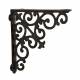 Equerre Credence Etagere Potence Murale Suspension en Fonte Marron Support 4x19,7x19,7cm