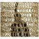 Plafonnier Moderne Chic avec Abat Jour Grillagé Doré Cage Noire Eclairage Contemporain 1 Lumière Suspension en Métal 15x15x45cm