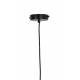 Suspension Minimaliste Lampe KUBINKA Luminaire Eclairage Moderne à Suspendre Géométrique Métal Patiné Noir Mat 25x25x145cm