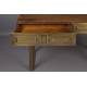 Console Volan Dutchbone Desserte Table d'Appoint en Métal Laiton et Manguier Massif 50x76x140cm