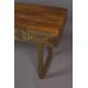 Console Volan Dutchbone Desserte Table d'Appoint en Métal Laiton et Manguier Massif 50x76x140cm