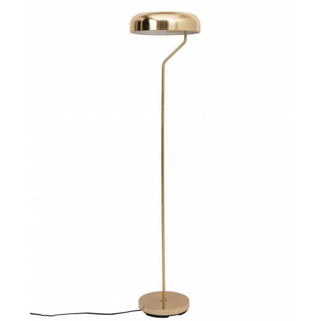 Lampadaire Eclipse Laiton Dutchbone Luminaire à Poser Eclairage d'Intérieur en Métal Laiton Brossé 30x30x130cm
