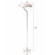 Lampadaire Eclipse Laiton Dutchbone Luminaire à Poser Eclairage d'Intérieur en Métal Laiton Brossé 30x30x130cm