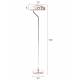 Lampadaire Eclipse Noir Dutchbone Luminaire à Poser Eclairage d'Intérieur en Métal Laqué Noir 30x30x130cm