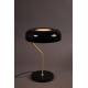 Lampe de Bureau Eclipse Noir Dutchbone Luminaire à Poser Eclairage d'Intérieur en Métal Laqué Noir 30x30x42cm