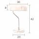 Lampe de Bureau Eclipse Noir Dutchbone Luminaire à Poser Eclairage d'Intérieur en Métal Laqué Noir 30x30x42cm