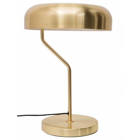 Lampe de Bureau Eclipse Laiton Dutchbone Luminaire à Poser Eclairage d'Intérieur en Métal Laiton Brossé 30x30x42cm