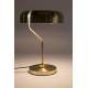 Lampe de Bureau Eclipse Laiton Dutchbone Luminaire à Poser Eclairage d'Intérieur en Métal Laiton Brossé 30x30x42cm