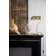 Lampe de Bureau Eclipse Laiton Dutchbone Luminaire à Poser Eclairage d'Intérieur en Métal Laiton Brossé 30x30x42cm