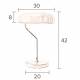 Lampe de Bureau Eclipse Laiton Dutchbone Luminaire à Poser Eclairage d'Intérieur en Métal Laiton Brossé 30x30x42cm