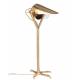 Lampe de Bureau Falcon Laiton Dutchbone Luminaire Eclairage de Table Inclinable en Métal et Fonte d'Aluminium 25x30x62cm