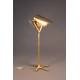 Lampe de Bureau Falcon Laiton Dutchbone Luminaire Eclairage de Table Inclinable en Métal et Fonte d'Aluminium 25x30x62cm