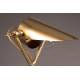 Lampe de Bureau Falcon Laiton Dutchbone Luminaire Eclairage de Table Inclinable en Métal et Fonte d'Aluminium 25x30x62cm