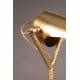 Lampe de Bureau Falcon Laiton Dutchbone Luminaire Eclairage de Table Inclinable en Métal et Fonte d'Aluminium 25x30x62cm