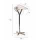 Lampe de Bureau Falcon Laiton Dutchbone Luminaire Eclairage de Table Inclinable en Métal et Fonte d'Aluminium 25x30x62cm