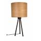 Lampe de Table Woodland Dutchbone Luminaire à Poser Eclairage d'Appoint en Bois et Métal 30x30x60cm