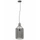 Suspension Jim Haute Dutchbone Luminaire Métallique 1 Ampoule Teinte Zinc Antique 25x25x47cm