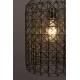 Suspension Jim Haute Dutchbone Luminaire Métallique 1 Ampoule Teinte Zinc Antique 25x25x47cm