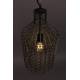 Suspension Jim Haute Dutchbone Luminaire Métallique 1 Ampoule Teinte Zinc Antique 25x25x47cm