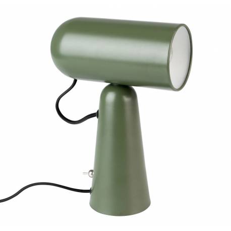 Lampe de Bureau Vesper Vert Woody Luminaire de Table avec Tête Amovible et Réglable en Métal 8,5x18,5x26,5cm