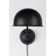Applique Murale Maarten Woody Luminaire Mural Articulé en Métal Noir 15x18x64cmcm
