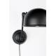 Applique Murale Maarten Woody Luminaire Mural Articulé en Métal Noir 15x18x64cmcm