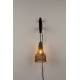 Applique Murale Alen Woody Luminaire d'Ambiance Eclairage Mural en Bois et Métal 17x18x47cm