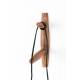 Applique Murale Alen Woody Luminaire d'Ambiance Eclairage Mural en Bois et Métal 17x18x47cm