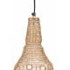 Applique Murale Alen Woody Luminaire d'Ambiance Eclairage Mural en Bois et Métal 17x18x47cm