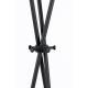 Porte Manteau Darwin Noir Woody Mobilier d'Entrée Support à Vêtements en Acier 44x51x174cm