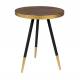 Table d'Appoint Denise Design Woody Bout de Canapé de Salon Table d'Entrée 45x44x44cm