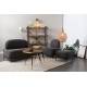 Table d'Appoint Denise Design Woody Bout de Canapé de Salon Table d'Entrée 45x44x44cm