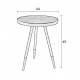 Table d'Appoint Denise Design Woody Bout de Canapé de Salon Table d'Entrée 45x44x44cm